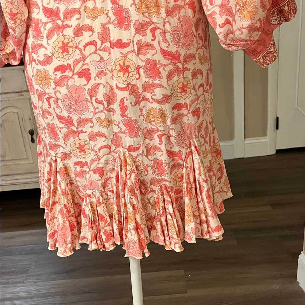 Aakaa Pink and Orange Mini Dress - Picture 7 of 9